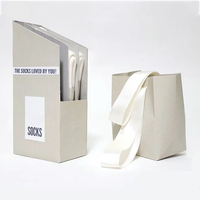Boîtes rigides écologiques pour l'emballage de chaussettes, de chaussures et de vêtements, matériaux recyclés, taille personnalisée, gaufrage, marque Tonton