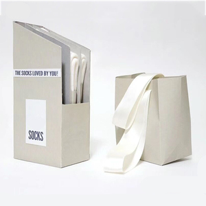 Boîtes rigides écologiques pour l'emballage de chaussettes, de chaussures et de vêtements, matériaux recyclés, taille personnalisée, gaufrage, marque Tonton - Product Image 3