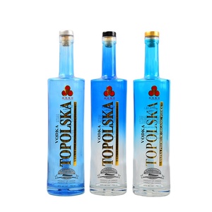 Decalcomanie a doppio lato arancioni personalizzate gin whisky spirit brandy liquore super flint liquore vodka bottiglia di <span class=keywords><strong>vetro</strong></span> - Product Image 2