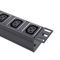 PDU de montage en rack standard 19 pouces avec protection contre les surcharges pour serveur informatique, armoire informatique, alimentation en courant, approvisionnement en gros