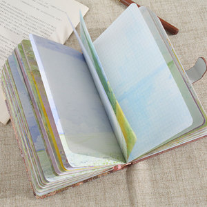 Carnet <span class=keywords><strong>de</strong></span> notes pour fille à couverture rigide épaisse rétro, style vue <span class=keywords><strong>de</strong></span> rue <span class=keywords><strong>de</strong></span> Pissarro, haute valeur esthétique, carnet <span class=keywords><strong>de</strong></span> planification, cadeau - Product Image 3