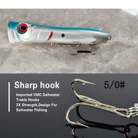 Leurre de pêche flottant pour gros gibier, 5 couleurs, 18 cm, 108 g, pour thon GT, eau salée, appât artificiel dur, usage intensif, rivière, lac