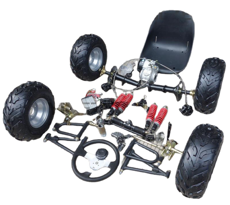 GO KART KARTING ATV UTV ön Swingarms arka aks 48V 750W Motor direksiyon dişli raf tekerlek pinyon kravat çubuk koltuk 5 inç jantlar