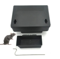 Stations d'appât pour rats, pour le contrôle des rongeurs, en plastique solide de haute qualité, noir, vente en gros