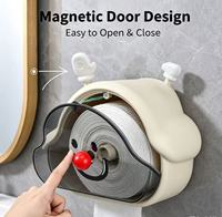 Support mural tendance en forme de nuage pour mouchoirs, sans perçage, avec ventouse, boîte de rangement pour papier, pour salle de bain et décoration intérieure