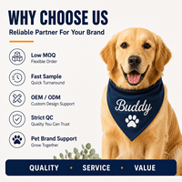 Bandana pour chien brodé sur mesure, motif écossais, triangle, avec logo à nouer, cadeau promotionnel de vacances, vente en gros