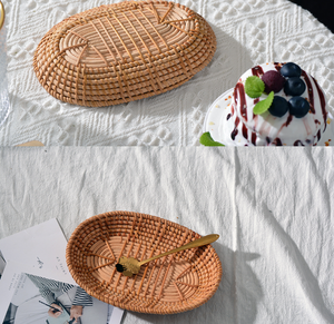Плетеная корзина для фруктов и хлеба из ротанга - Product Image 6