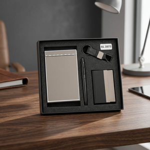 Juego de Regalo Profesional Inteligente Cuatro en Uno: Cuaderno A5, Bolígrafo Magnético, Tarjetero, Llavero de Cuero Sintético, Regalos con Logotipo Personalizado - Product Image 4