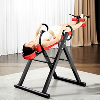 Table d'inversion pliable réglable en gros, machine d'inversion avec sangle de sécurité rembourrée pour la décompression vertébrale et le soulagement des douleurs dorsales