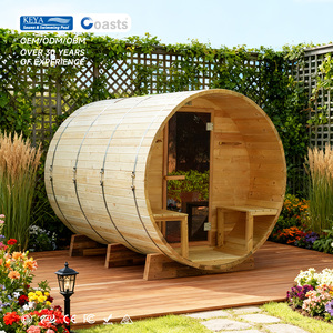 Sauna en baril de pin pour <span class=keywords><strong>la</strong></span> véranda, pour le bien-être du jardin et les séances de vapeur privées, baignoires de sauna - Product Image 1