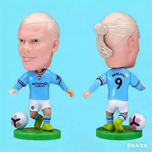 Figurines de joueurs de football en résine PVC, vente en gros, personnalisables en usine, figurines d'<span class=keywords><strong>action</strong></span> 3D de joueurs de football. - Product Image 3