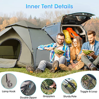 Tentes de camping pliables ultralégères personnalisées imperméables automatiques en forme de dôme pour la plage, le glamping et le camping en plein air, OEM Khemah Zelt Carpa Barraca