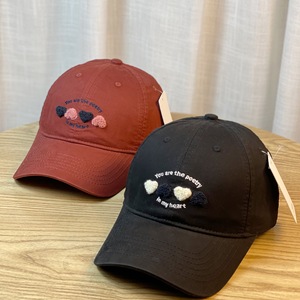 Gorra de Béisbol Sweet Heart de Algodón Unisex para Primavera y Otoño, Resistente al Viento, con Visera Ancha para Adelgazar el Rostro, Gorro Moderno - Product Image 4