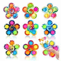 Juguete Sensorial Antiestrés de Plástico Pop It, Spinner de Burbujas para Dedos, Almohadilla Simple para Manos