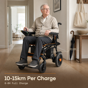 Scooters Médicos <span class=keywords><strong>de</strong></span> Acero al Carbono, DC24V, Motor <span class=keywords><strong>de</strong></span> 250W*2, Batería <span class=keywords><strong>de</strong></span> Plomo-Ácido, Joystick, Indicaciones <span class=keywords><strong>de</strong></span> Voz, Sillas <span class=keywords><strong>de</strong></span> <span class=keywords><strong>Ruedas</strong></span> Eléctricas Plegables - Product Image 3
