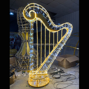 Ticari peyzaj noel dev dekorasyon müzikal trompet Motif ışık - Product Image 3