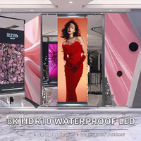Écran d'affichage numérique vertical LED P2.5 8K HDR10 étanche pour extérieur/intérieur, lisible en plein soleil, pour affichage publicitaire sur pied