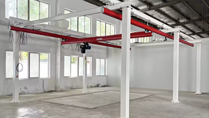 Grúa Monorraíl Móvil de Servicio Ligero de 3 Toneladas y 5 Metros de Altura de Elevación, Sistema KBK con Polipasto Eléctrico para Ambientes de Cuarto Limpio - Product Image 2