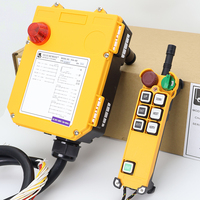F24-6D Bersertifikasi CE Remote Kontrol Radio Nirkabel Industri 6 Tombol Kecepatan Ganda untuk Overhead Crane Hoist