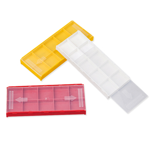 Caja de embalaje de plástico con inserto de <span class=keywords><strong>carburo</strong></span> dentado de diseño para herramienta de corte CNC Caja de embalaje de herramientas CNC la caja de plástico - Product Image 2