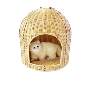 XH Pet Products PP Rattan <span class=keywords><strong>wicker</strong></span> <span class=keywords><strong>dog</strong></span> nest four seasons house letti per gatti e gabbie per animali domestici - Product Image 3