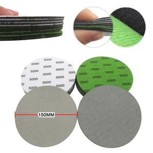 6 inç 998A cırt cırt zımpara sünger zımpara köpük kum disk piramit köpük disk mobilya parlatma ve Metal pas alma için - Product Image 5