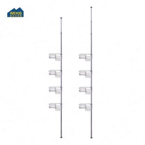 WEKIS Paniers de Douche Extensibles Multi-Compartiments en Fer Antirouille de Bonne Qualité et Élégants pour Shampoings et Savons Solides - Product Image 3