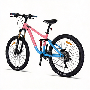 Vélo de <span class=keywords><strong>montagne</strong></span> à suspension intégrale WANDYY 1x9 vitesses L-TWOO 26 27,5 pouces avec frein hydraulique - Product Image 5