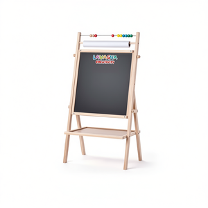 ลาวานก้า ครีเอทีฟตี้ 3 in 1 ขาตั้งไม้พร้อมไวท์บอร์ดและกระดานดำสำหรับเด็กวาดภาพและเขียน - Product Image 2