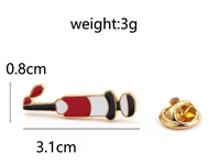 Broches médicales anatomiques en forme de cœur AiLi, plusieurs styles, pour médecins et infirmières, épingles de revers en émail, technique de marquage, cadeau pour la Fête Nationale