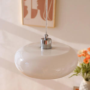 Lampadario medievale nordico bianco crema baumaison in <span class=keywords><strong>vetro</strong></span> stile designer sala <span class=keywords><strong>da</strong></span> pranzo lampadario <span class=keywords><strong>da</strong></span> comodino semplice e moderno - Product Image 3