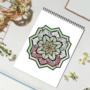 Groothandel op maat gemaakte mandala kleurboeken voor volwassenen & kinderen, doe-het-zelf krabbel- en stressverlichtende activiteitenboeken - Product Image 3