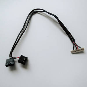 Rakitan Harness kawat konektor kustom Rs232 Dupont Idc 2.54 2*6mm ke Df14 20p kabel datar - Product Image 2