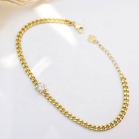 RUYI Bracelet personnalisé en diamant 18K Projection de photos personnalisées sur chaîne cubaine pour femmes et hommes Article cadeau