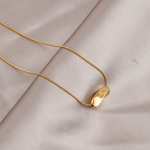 Colliers et chaînes en acier inoxydable 316L, hypoallergéniques, résistants à la décoloration, bijoux pendentifs de mode raffinée - Product Image 2