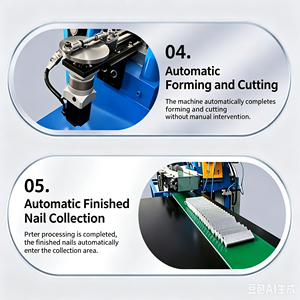 Macchina Automatica per la Produzione di Graffette <span class=keywords><strong>AutU</strong></span>/J, Tornio Automatico per la Fabbricazione di Graffette Brad, Prezzo in Cina - Product Image 2