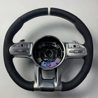 Volant en fibre de carbone LED noir piano personnalisé de style nouveau pour Mercedes-Benz Classe A/B/C/E/G/S CL GL SL AMG GT
