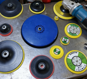 Tampon de plaque de ponçage de polissage de granit avec crochet et boucle pour meuleuse à disque de papier abrasif rond (1-9 pouces) abrasif - Product Image 5