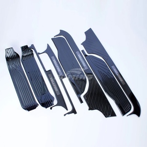Striscia soglia in acciaio inossidabile modificato Alphard, stile diviso, facile da installare, non facile da staccare - Product Image 3