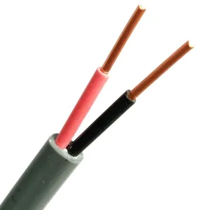 High Quality household wire Cooper PVC Flat Cable 2 Or 3 Croe 300/500V Low Voltage