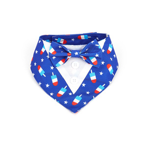 Nuevo traje de decoración de fiesta del Día DE LA Independencia, babero para mascotas, bufanda triangular para perro - Product Image 5