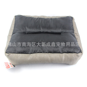 Dark Gray Rectangle Pet <b>Bed</b> 50x40cm Polyester Fiber Fill For Small Dogs Cats Puppies All Seasons Use - Product Image 4