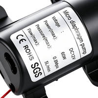 Pompe à diaphragme haute pression DC12V 120PSI 60W, mini pompe à eau électrique auto-amorçante