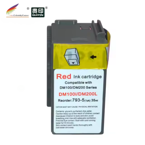 Cartouche d'encre compatible 793-5 pour <span class=keywords><strong>Pitney</strong></span> <span class=keywords><strong>Bowes</strong></span> DM100i DM110i DM160i DM200L DM220i P700 - Bleu / Rouge fluorescent - Product Image 2