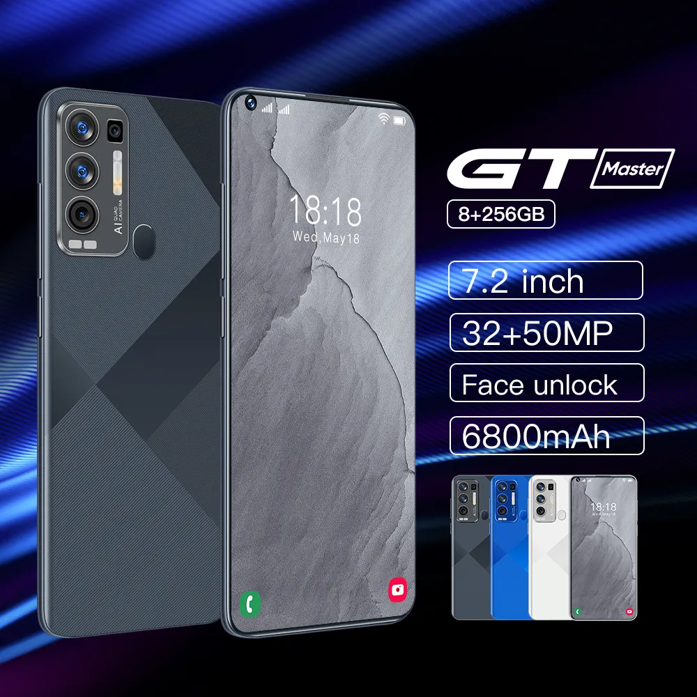 US UK GT Master โทรศัพท์มือถือคุณภาพสูง,โทรศัพท์มือถือระบบ Android 10.0 8G + 256G 128G