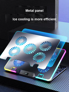 <span class=keywords><strong>2026</strong></span> नए हॉट विक्रेता धातु आरजीबी लाइट गेमिंग प्रभाव एयर-कूल्ड पांच प्रशंसक फोल्डिंग लैपटॉप कूलर स्टैंड उच्च प्रदर्शन 17 - Product Image 5