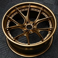 Jantes forgées en or 18 19 20 pouces 5x114.3 112 compatibles avec BMW M3 M4 Audi RS Porsche 911 Taycan 918 Voitures d'occasion SUV Jantes en aluminium