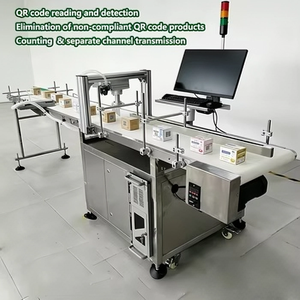 Système d'inspection visuelle CCD haute résolution pour sachets plats et cartons, machine de corrélation des données QR, équipement de tri et de liaison des codes de lot - Product Image 6