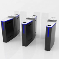 Portes coulissantes en verre pleine hauteur, tourniquets, lecteur de cartes, contrôle d'accès, acier inoxydable 304, bidirectionnel, pour utilisation en gare