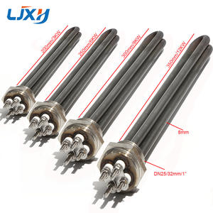 ฮีตเตอร์น้ำร้อนทันที LJXH DN25 1 นิ้ว กำลังไฟ 3KW/6KW/12KW ผลิตจากสแตนเลส 304 พร้อมท่อสีเขียว มีน็อตภายในและอะแดปเตอร์ - Product Image 4